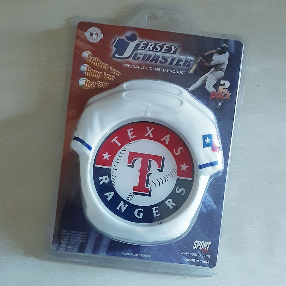 Texas Rangers Twin Jersey Coaster Set