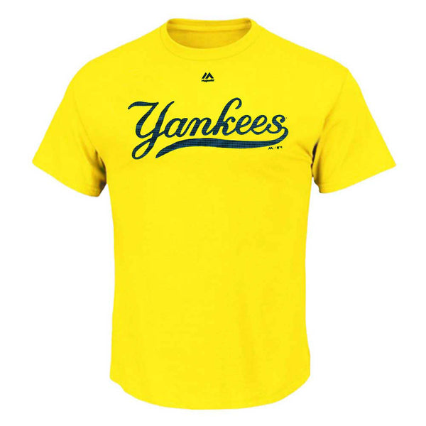 New York Yankees Blazing Yellow Cool Base Evolution T-Shirt