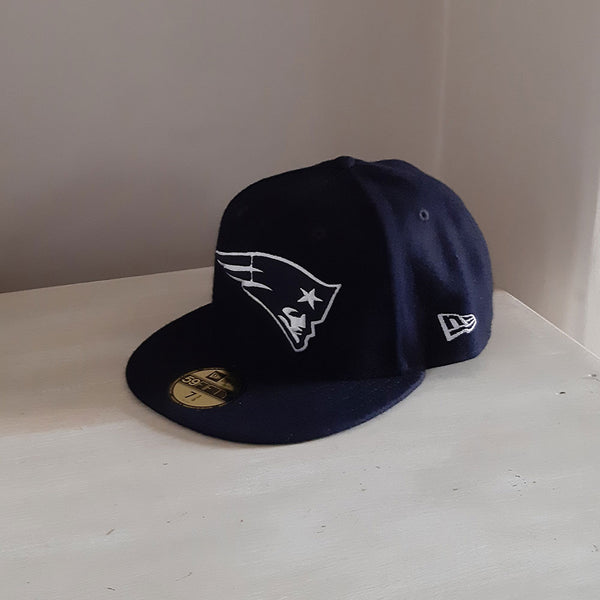 New England Patriots NFL Navy/White 59FIFTY Fitted Cap