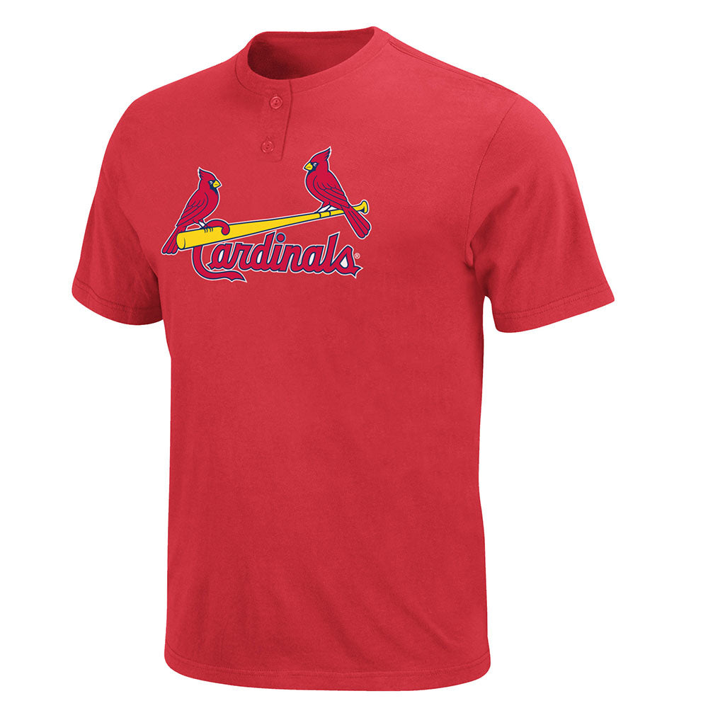 St Louis Cardinals MLB 2 Button Logo T Shirt Small