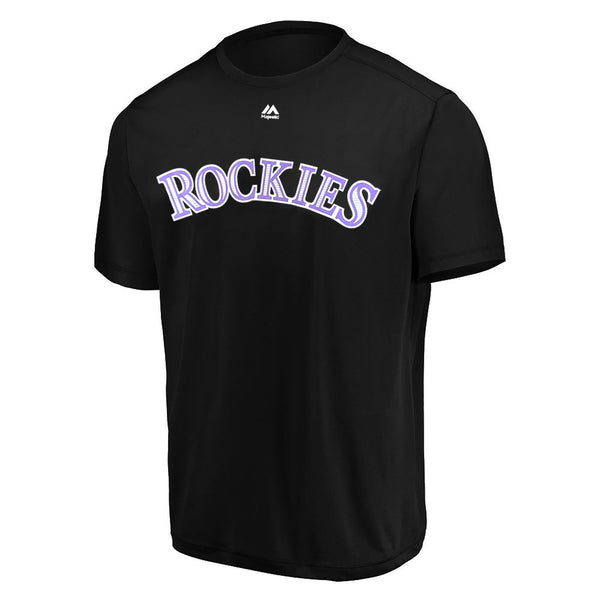 Products Colorado Rockies Logo PLUS Evolution Cool Base Performance MLB T shirts