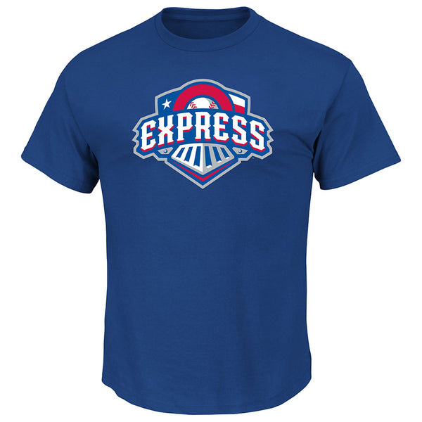 Texas Rangers MLB 2 Button and Affiliate Round Rock Express MiLB Adult T Shirts