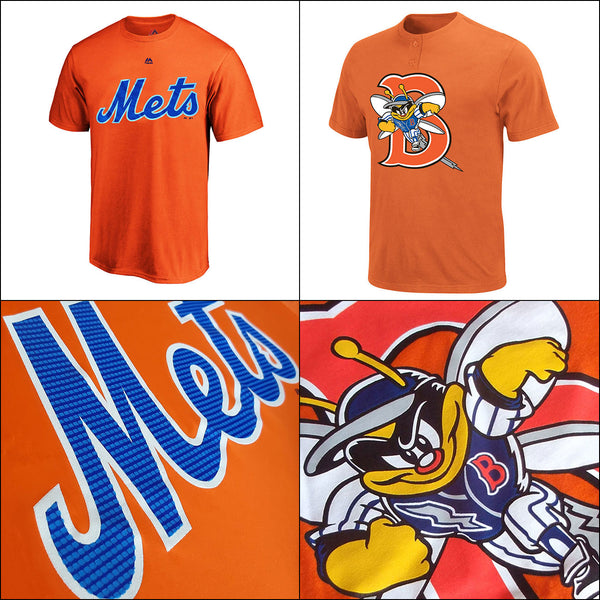 New York Mets MLB Performance PLUS Vintage Affiliate MiLB Adult T shirts