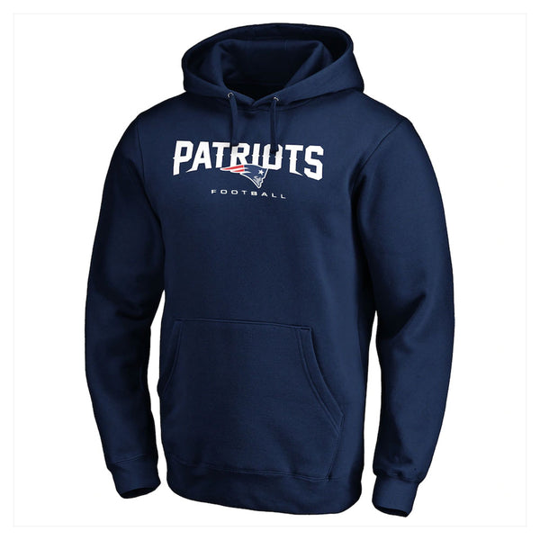 New England Patriots Iconic Wordmark Graphic Navy Hoodie + T Shirt