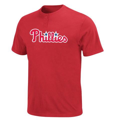 Philadelphia Phillies MLB 2 Button Logo T Shirt Small