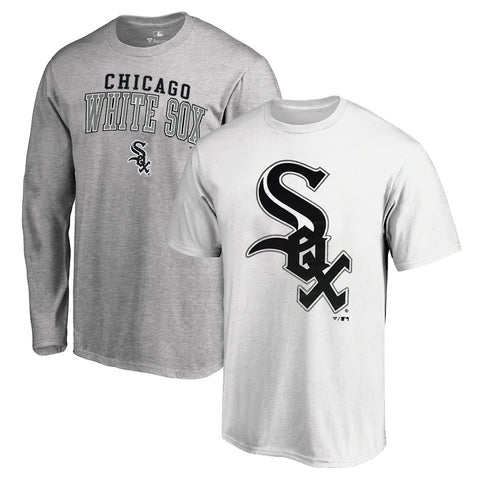 Products Chicago White Sox Long and short Sleeve T Shirt Combo Pack